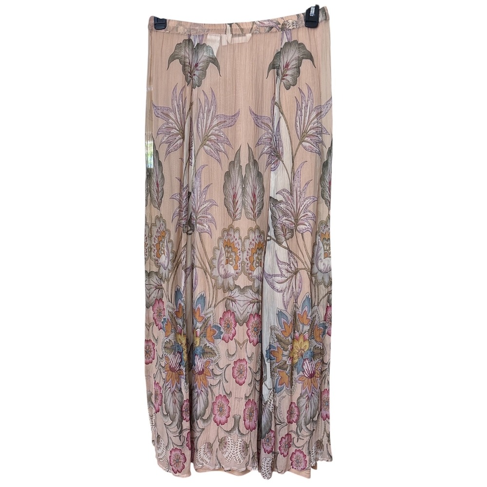 Soft Surroundings Jazmin Boho Art Nouveau Chiffon Maxi Skirt XS / Small - Picture 3 of 10